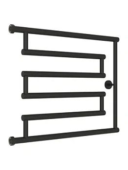 СУНЕРЖА model "L+" Полотенцесушитель 500х650 верт. подключ., темный титан муар, 15-4052-5065