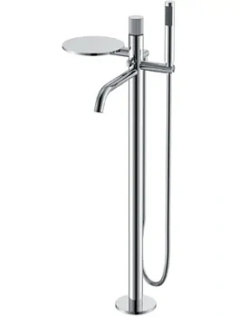 Смеситель Boheme 129-CRCR.3 для ванны/душа, напольный, однозахв, с ручным душем, хром