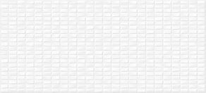 (PDG053D) облицовочная плитка: Pudra мозаика, рельеф, белый, 20x44, 
