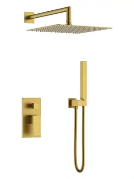Душевая система Boheme 474-3-BR встраиваемая, однозахватная, верхний/ручной душ, бронза