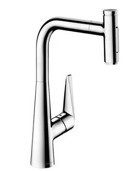 Смеситель Hansgrohe Talis Select M51 для кухни 300 вытяжной излив, хром 73867000
