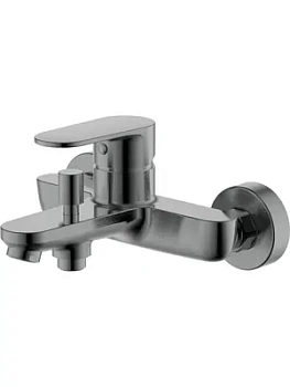 Смеситель для ванны/душа Aquatek AQ1840BGM настенный, однозахватный, излив 164мм, сталь оруж