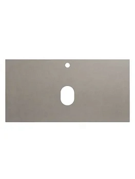 Столешница BelBagno (916x468х10) керамогранит,с отв. под смеситель, Cemento KEP-90-CEM