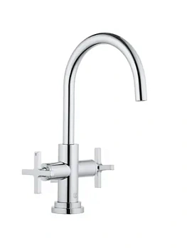 Смеситель KLUDI Classic для умывальника, двухзахватный, хром 201180520