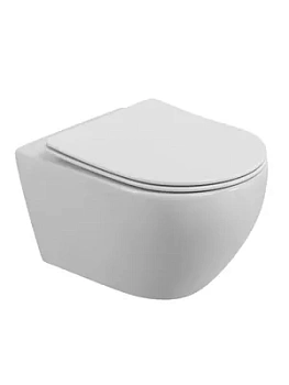 Унитаз подвесной CEZARES -TOR (360x530x400) без ободка, сиденье микролифт CZR-2426-TH-TOR/SC