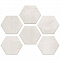 Monocibec Ceramiche Thema 92851 Snow Esagonetta Mosaico Lato 8 Naturale 30x40