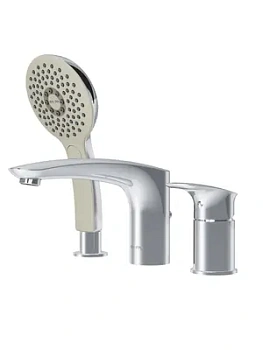 Смеситель AM.PM на борт ванны F50A01300 трёхсекционный, хром