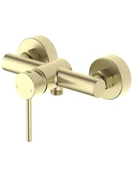 Смеситель для душа Aquatek AQ1360BG настенный, однозахватный, без излива, золото шлифованное