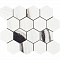 Impronta italgraniti Lux Experience MW06MESFA Panda White Mosaico Esagona Fade 26x30