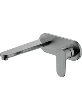 Смеситель для раковины Aquatek AQ1813BGM встраиваемый, однозахватный, излив 275мм, сталь оруж