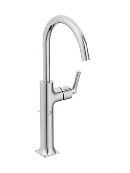 Ideal Standard Vessel Смеситель для раковины BD155AA однозахватный, донный клапан, хром