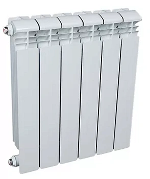 Радиатор алюминиевый Rifar VENTIL VR 500 нижнее подключение, 6 секции, 80мм, 1098Вт
