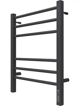 Полотенцесушитель TERMINUS П6 (ШВ:450х600) электро, Ral 9005 черный матовый, диммер встроен, правый