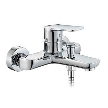 Смеситель для ванны/душа ESKO MX 54 настенный, однозахватный, короткий излив 180мм, хром