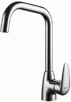 Смеситель для кухни Lemark LM3355C однозахватный, с высоким поворотным изливом, хром