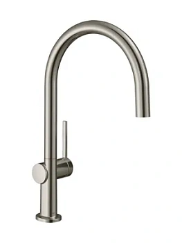 Смеситель Hansgrohe для кухни 220 поворотный излив, 1jet, сталь 72804800