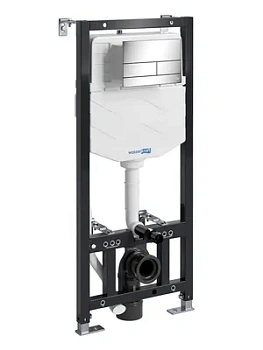 Инсталляция для унитаза WasserKRAFT с клавишей смыва, хром 10tlt.010.me.ch04