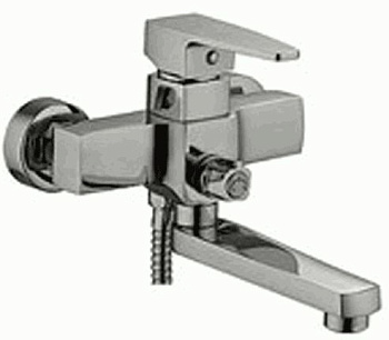 Смеситель Ledeme Н30 настенный, для ванны и душа, с душевой лейкой, хром L3130