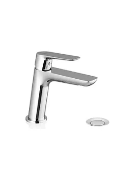 Смеситель для умывальника RAVAK CL 011.00 однорычажный, донный клапан, хром