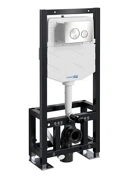 Инсталляция для унитаза WasserKRAFT с клавишей смыва, цвет: никель 61TLT.010.ME.BN02