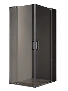 Душевой уголок CEZARES -А-2 (1000-1100х1000-1100х1950) бронза/оружейная сталь -A-2-100/110-BR-GM