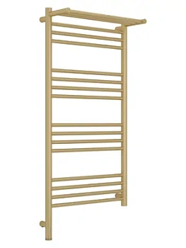 СУНЕРЖА с полкой Полотенцесушитель 1000х500 шампань матовая МЭМ левый 022-6006-1050