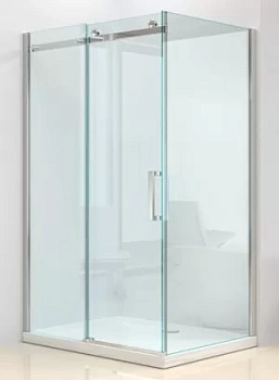Душевой уголок BAND HOURS 812 (800x1200x2035) низкий поддон, прозрачное стекло/профиль хром