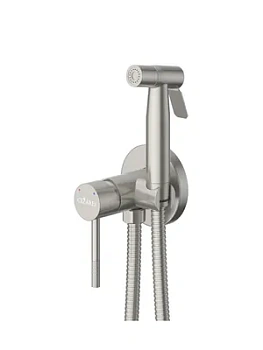 Смеситель CEZARES -DIF-IN с гигиеническим душем,однозахватный,сатин