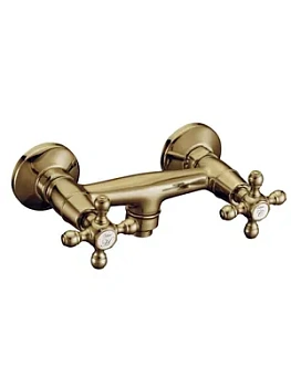 Смеситель Boheme Presente 314 для душа, настенный, двухзахватный, бронза