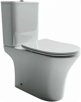 Унитаз-компакт Ceramicanova (770х340х650) с сиденьем, белый CN9001-B +CN9001-T