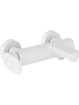 Смеситель для ванны/душа RAVAK EL 022.10WV однозахв, настенный белый вельвет X070256