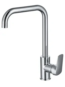 Смеситель для кухни Aquatek AQ1081CR однозахватный, поворотный излив 271мм, цвет: хром