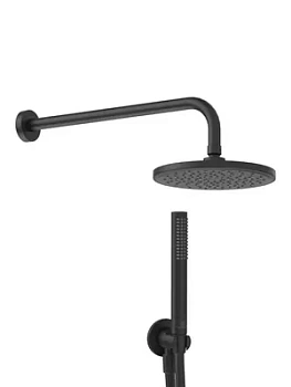 Душевой набор Ideal Standard BD389XG верхний душ, кронштейн, шланг подкл., лейка, черный