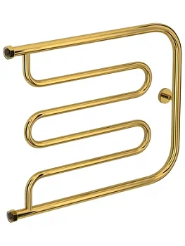 СУНЕРЖА Лира + Полотенцесушитель 500х650 золото, накидная гайка 1"