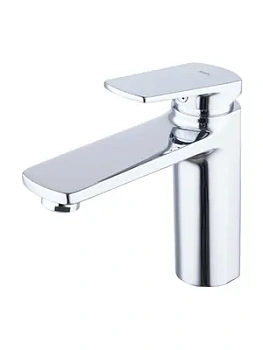 Смеситель для умывальника IDDIS 106 мм, фиксированный излив, однозахватный, хром EVESB00i01