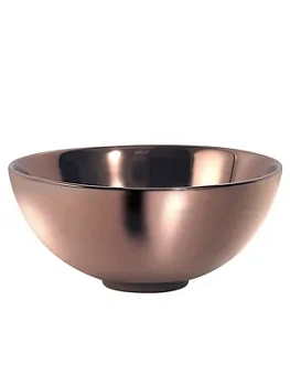 Раковина накладная ABBER d320 без отв. под смеситель и перелив, розовое золото AC2106RG