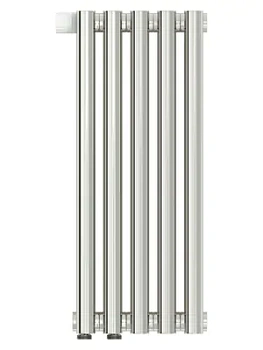 СУНЕРЖА Дизайн радиатор 500х225 (5 секц) нерж.сталь, EU50 нижнее левое, 3/4", 00-0320-5005