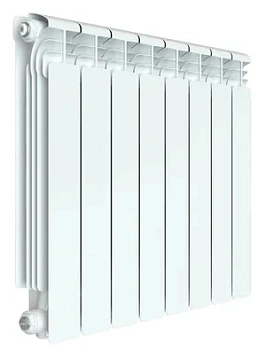 Радиатор алюминиевый Rifar VENTIL VL 500 нижнее левое подключение, 8 секции, 50мм, 1488 Вт