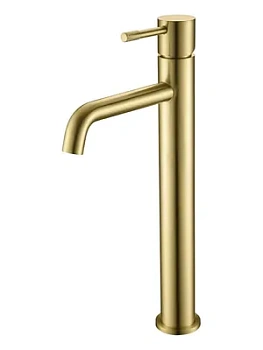 Смеситель Boheme 462-MG для раковины, на 1 отверстие, однозахватный, золото мат