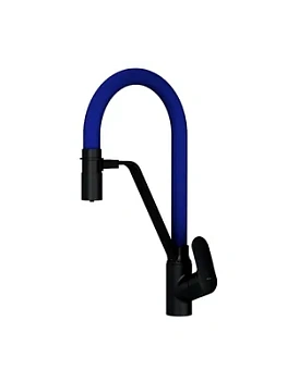 Смеситель AM.PM для кухни F8007827 с гибким изливом и каналом для питьевой воды, синий+черный