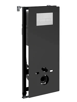 Инсталляция для унитаза WasserKRAFT с клавишей смыва, цвет: белый/черн 20TLT.010.ME.BL.WH03