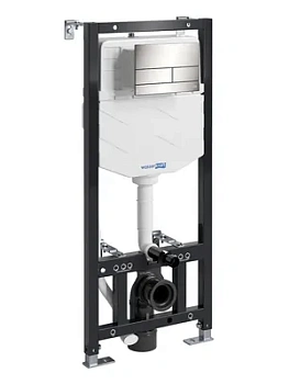 Инсталляция для унитаза WasserKRAFT с клавишей смыва, никель 10tlt.010.me.bn04