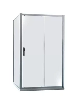 Душевая дверь HUPPE 2 1300х2000 раздвижная, серебро с блеском/стек.прозрачное C20410.069.321