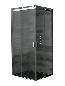 Уголок душевой RIHO GE1002100 (1000х900х2100) 2 раздвижных двери, хром/стекло прозрачное 8мм
