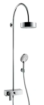Душевая система Axor Showerpipe 39620 смеситель, верхний и ручной душ, штанга, шланг 1,6мм