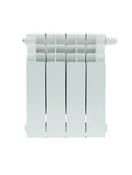 Радиатор STOUT Ventil 350 4 секции, биметалл, нижнее правое подключение,белый SRB-3320-035004