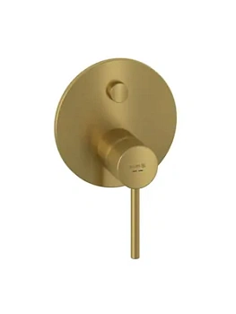 Смеситель для ванны/душа KLUDI встраиваемый, внешн. часть, браш. золото 38759N076