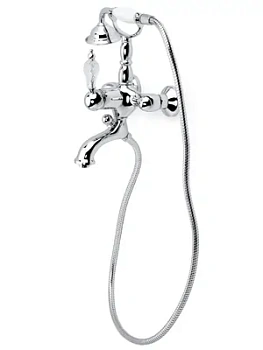 Смеситель Boheme 263-CRST для ванны/душа, настенный, однозахв, лейка 1 режим, хром