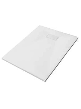 Душевой поддон WasserKRAFT 1000х800х26 прямоугольный, сифон, заглушка, белый матовый 41T17