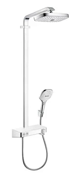 Душевая система Hansgrohe 300 2jet Showerpipe с термостатом,хром/белый 27126400